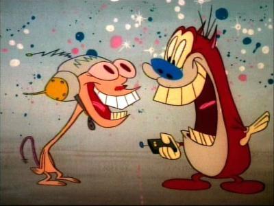 Oh Joy ren and stimpy Blank Meme Template