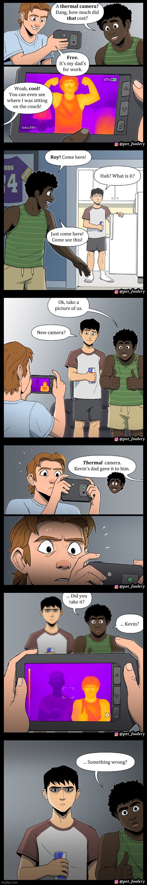 image tagged in thermal,camera,thermal camera,body,cold,what the | made w/ Imgflip meme maker