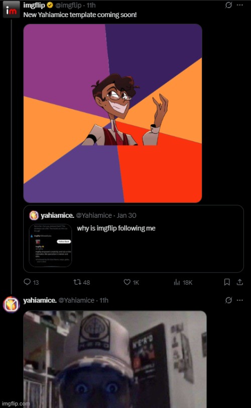 okay i gotta return after two weeks, holy shit i cannot believe i see imgflip in the wild that isnt about the watermark | made w/ Imgflip meme maker