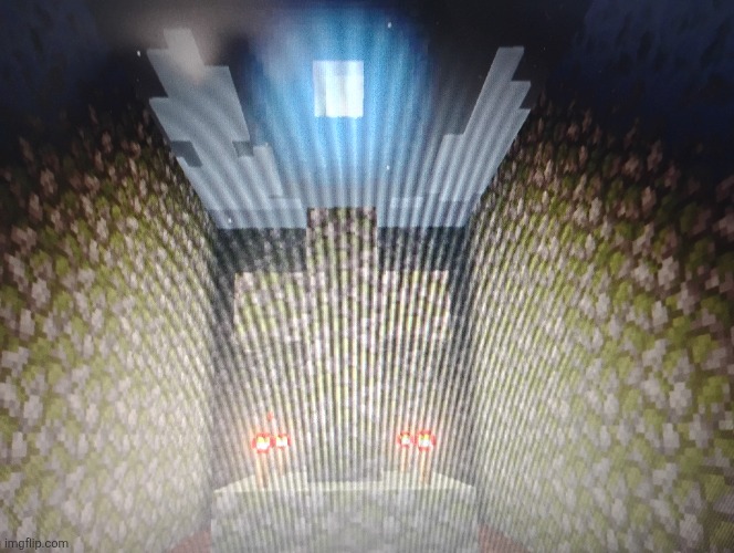 Let's all pretend we're stuck in Minecraft and multiple entities are hunting us. | image tagged in minecraft | made w/ Imgflip meme maker