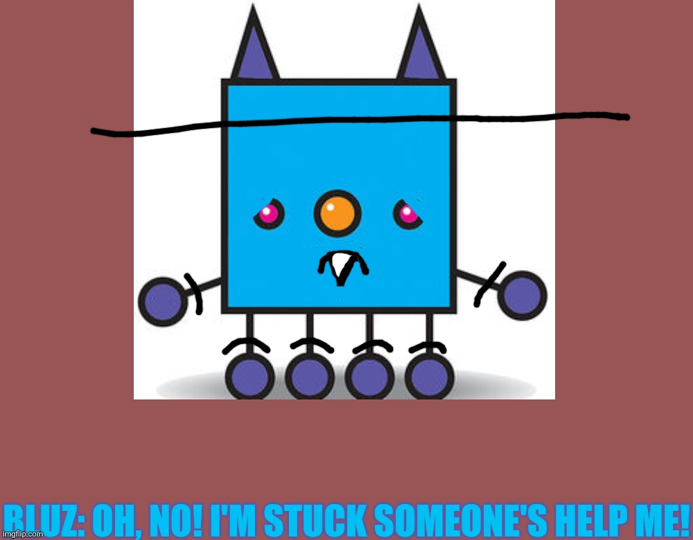 Bluz calls for help Blank Meme Template