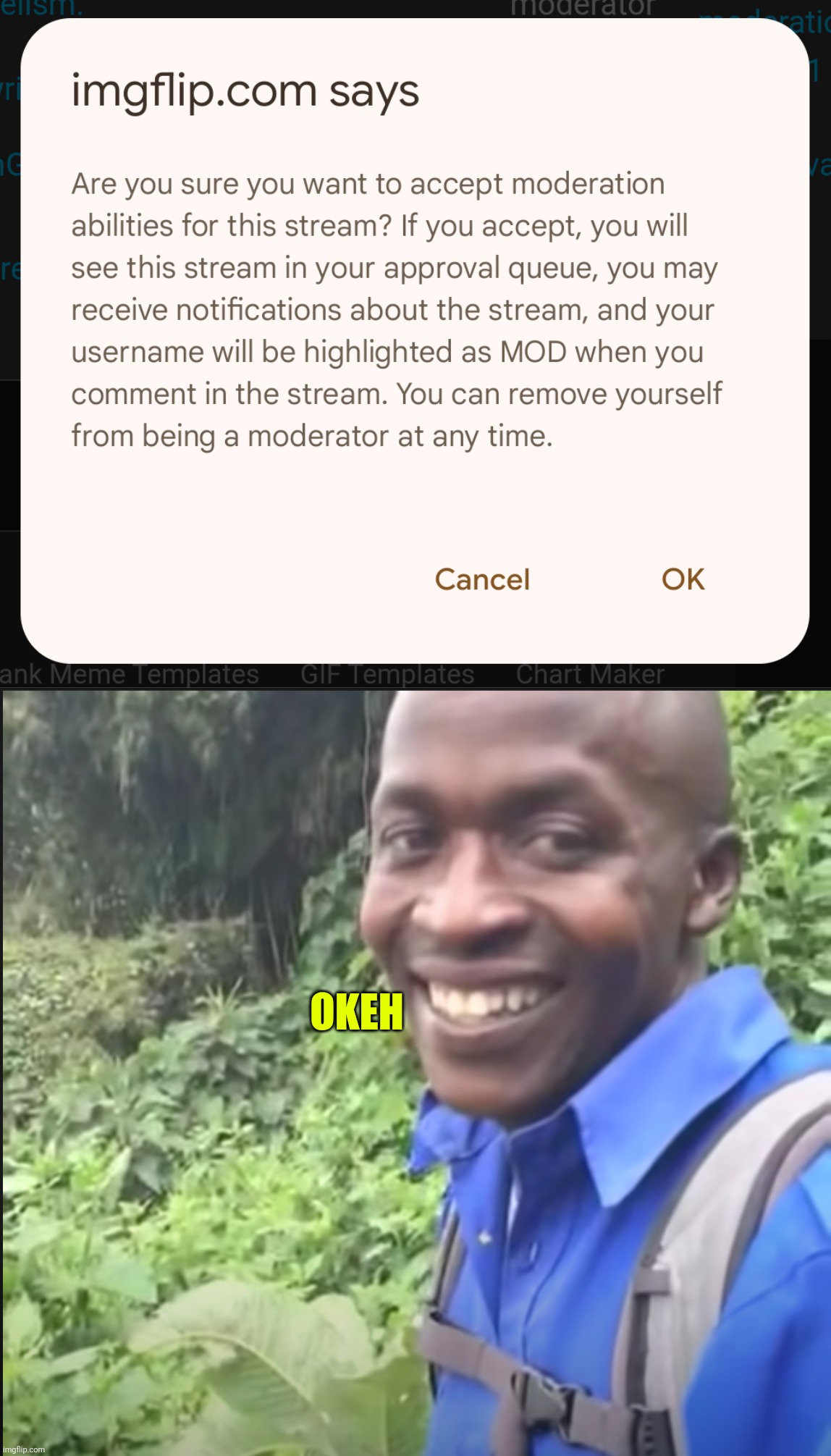 OKEH | image tagged in okeh | made w/ Imgflip meme maker