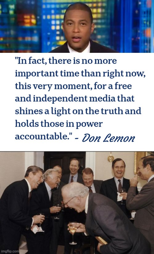 I wish we had one | - Don Lemon | image tagged in don lemon breaking news,hypocrisy,a new world record,biased media,bought and paid for,democrats democratting | made w/ Imgflip meme maker