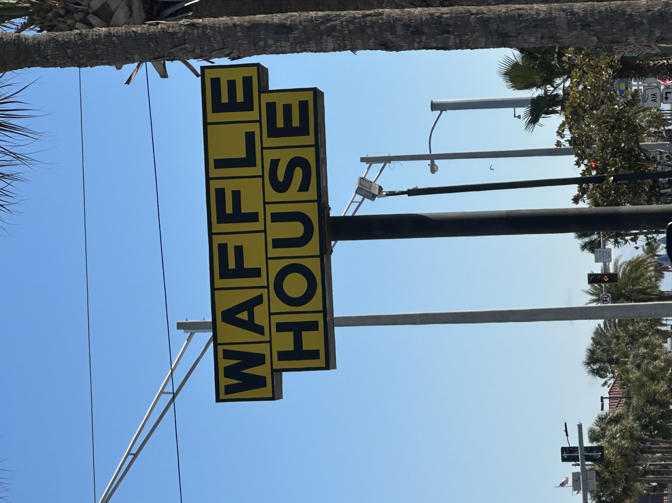 High Quality Waffle House Sign Blank Meme Template