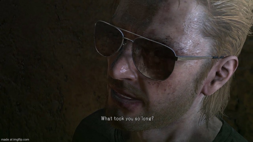 Kazuhira Miller What took you so long? | image tagged in kazuhira miller what took you so long | made w/ Imgflip meme maker