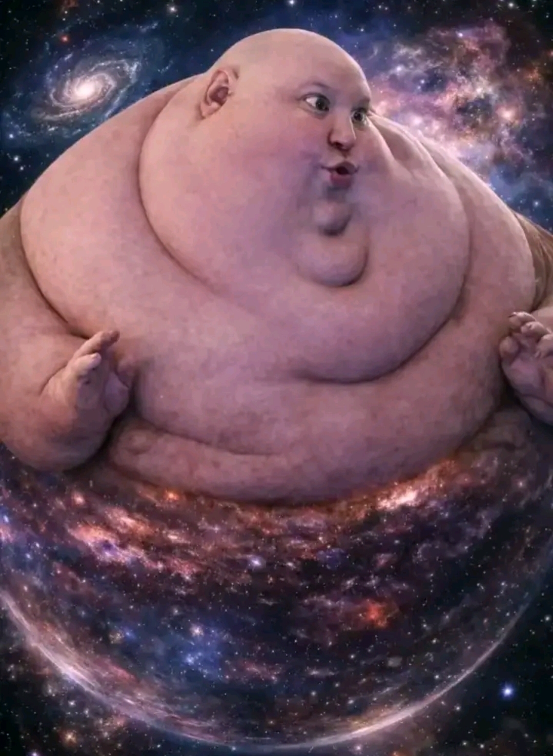Fat Man of the Universe Blank Meme Template