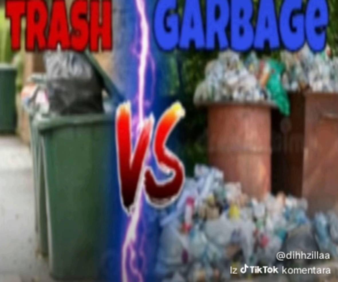 trash vs garbage Blank Meme Template