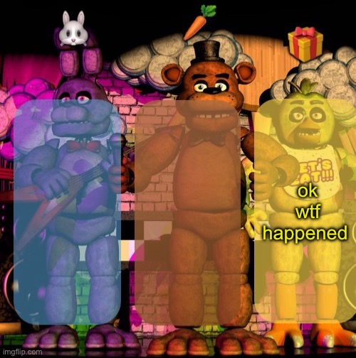 @rabbit wtf going on | ok wtf happened | image tagged in a template | made w/ Imgflip meme maker