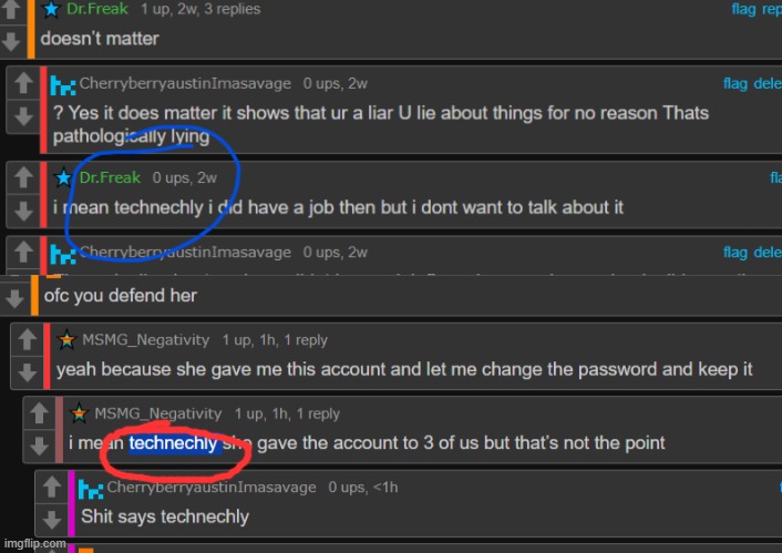 Toady just exposed themself on accident Lol Only person on msmg to spell technically like this | made w/ Imgflip meme maker