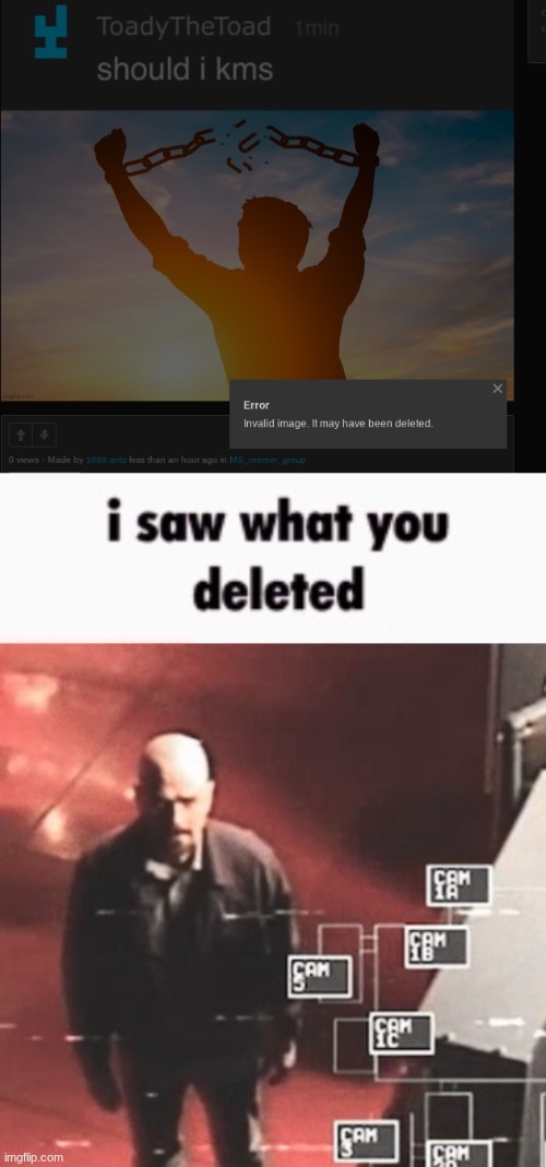 image tagged in i saw what you deleted | made w/ Imgflip meme maker