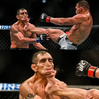 Front kick to face Blank Meme Template