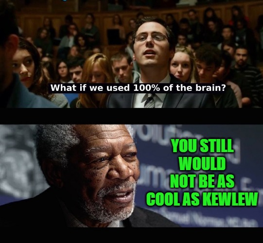 What if we used 100 % of the brain? | YOU STILL WOULD NOT BE AS COOL AS KEWLEW | image tagged in what if we used 100 of the brain | made w/ Imgflip meme maker