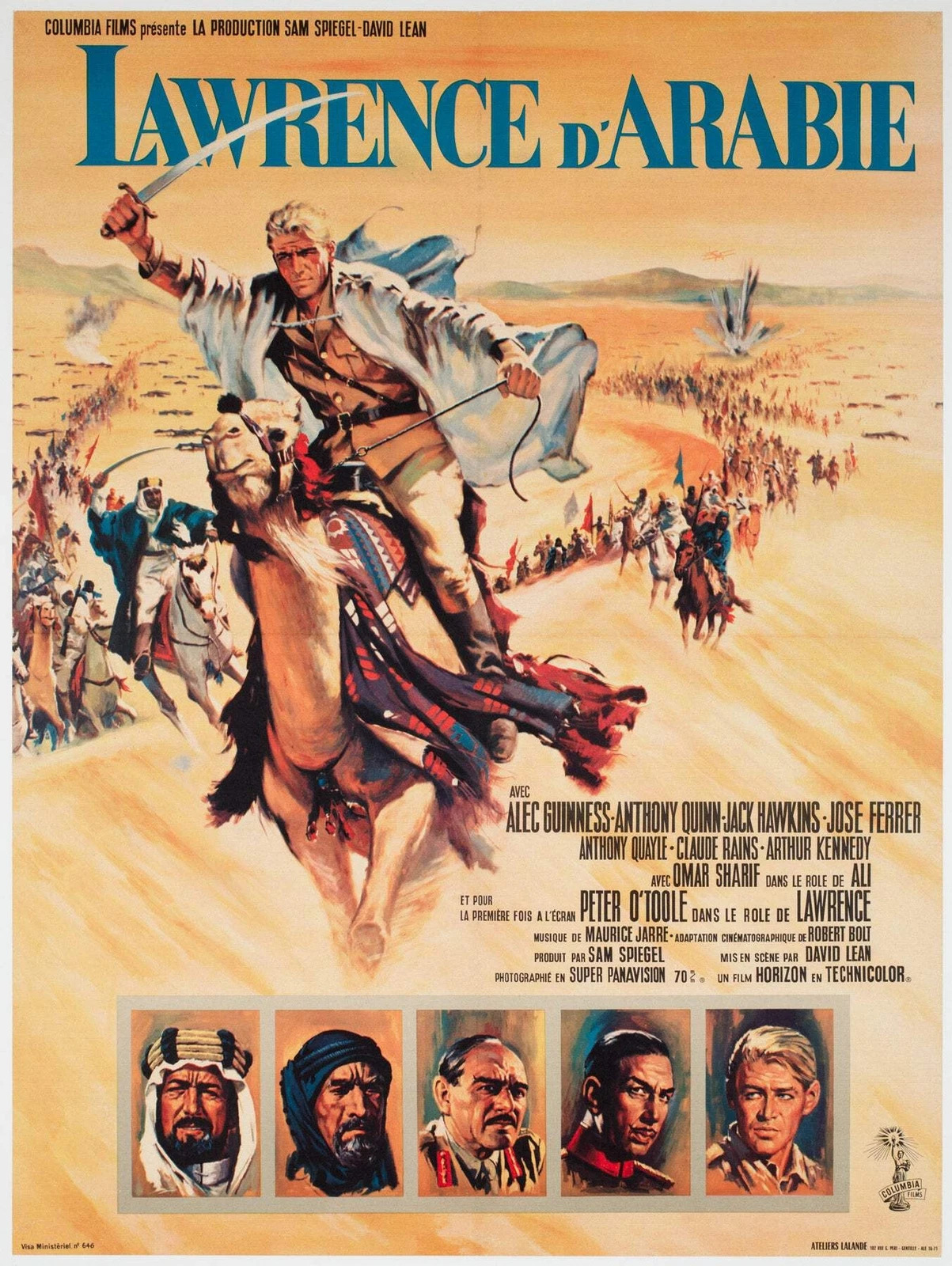 Lawrence of Arabia 1963 French Grande Film Poster Blank Meme Template
