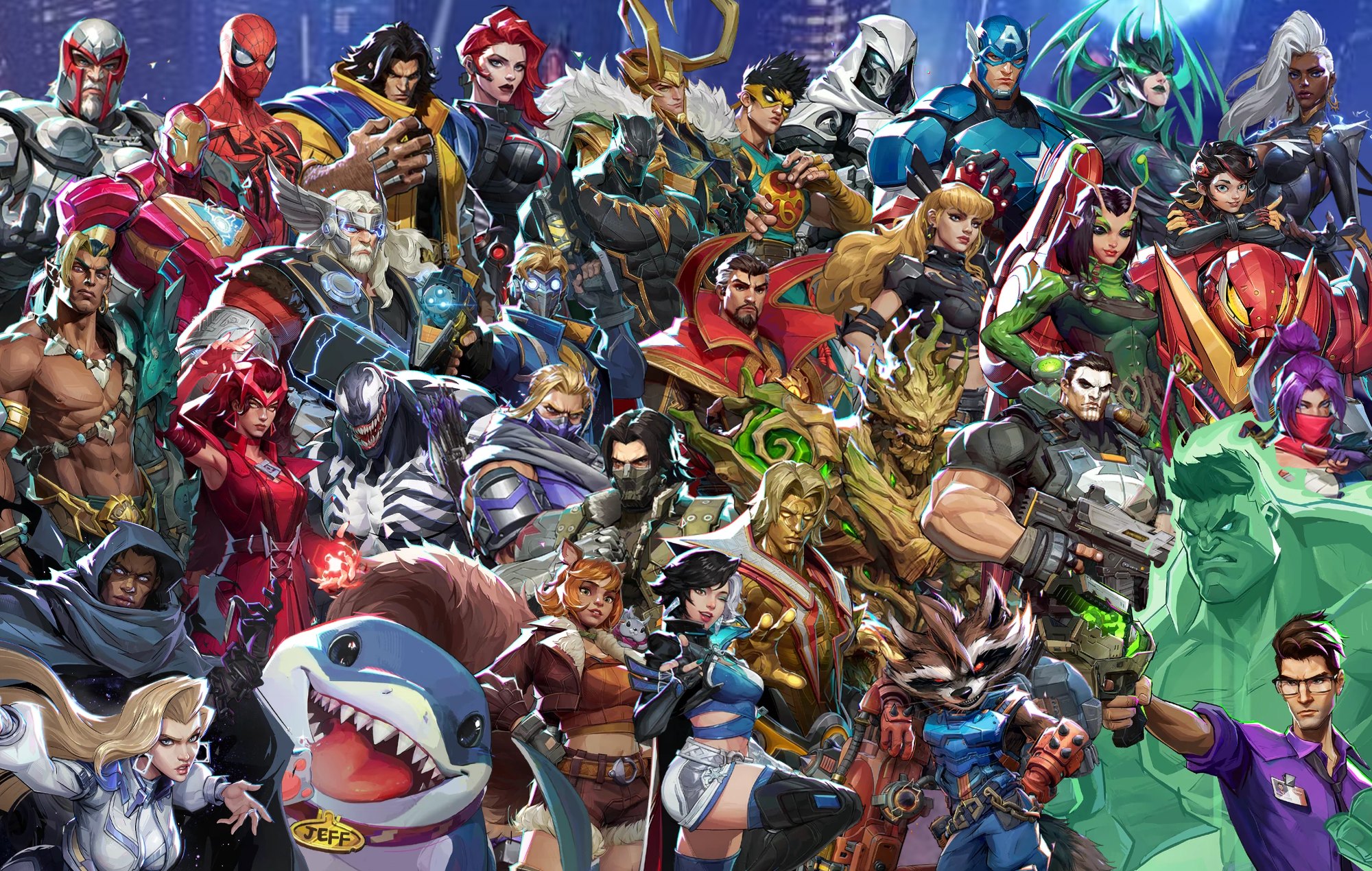 marvel rivals roster Blank Meme Template