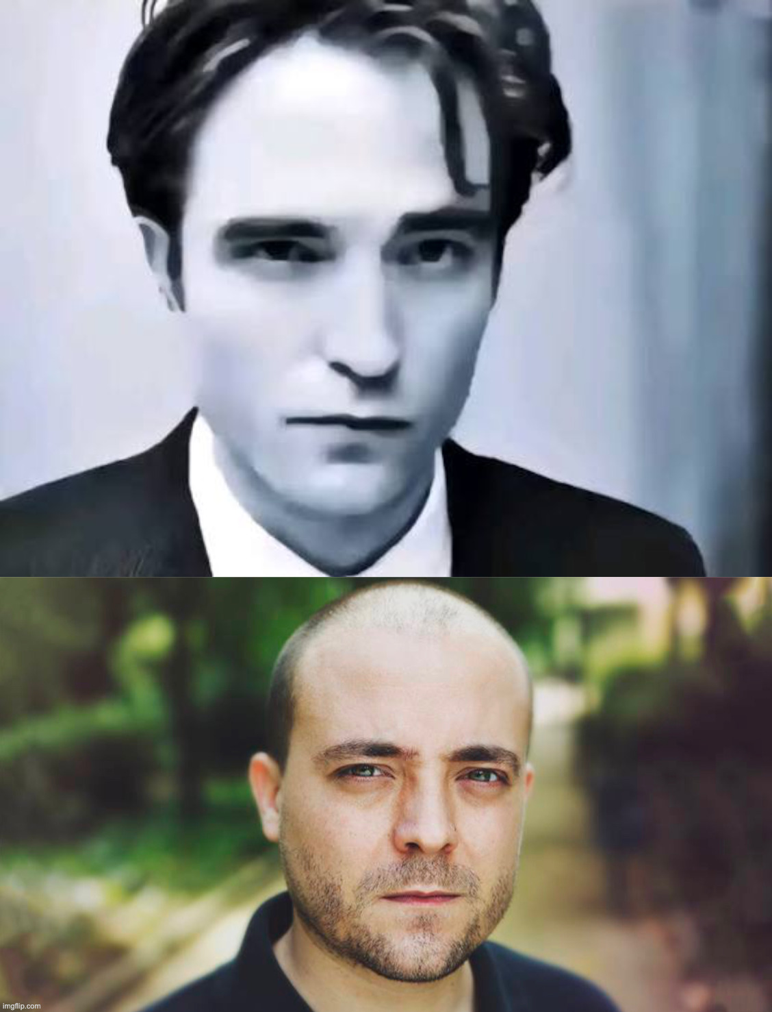 Am i tweaking or do they have the same exact facial expression | image tagged in man i wish someone named garry would make a mod,heartbreaking | made w/ Imgflip meme maker