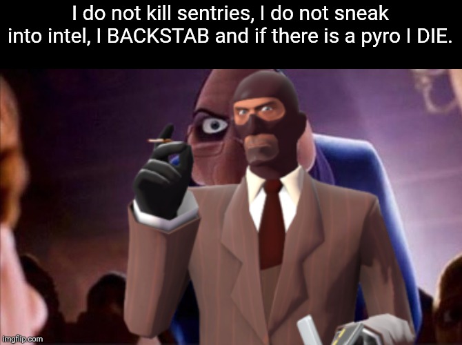 Literally every spy I've been on a team with | I do not kill sentries, I do not sneak into intel, I BACKSTAB and if there is a pyro I DIE. | image tagged in anton ego | made w/ Imgflip meme maker