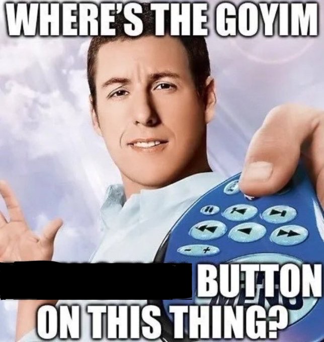 Goyim button Blank Meme Template