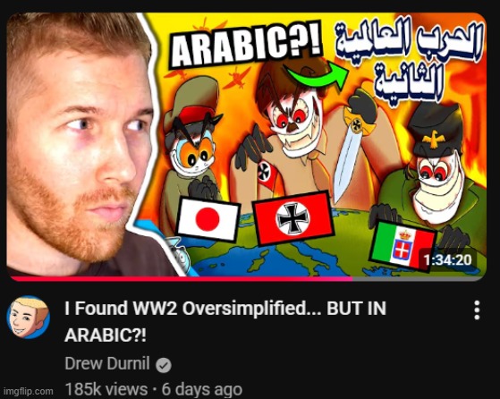 if only he could understand arabic and know how funny this video actually is | made w/ Imgflip meme maker