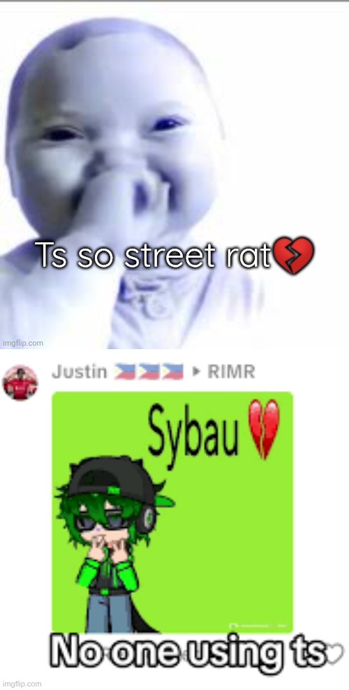 image tagged in ts so street rat,no one using ts | made w/ Imgflip meme maker