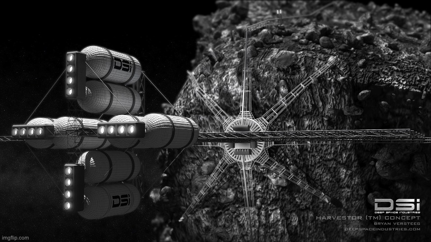 Lunar crater exploration and mining rover concept