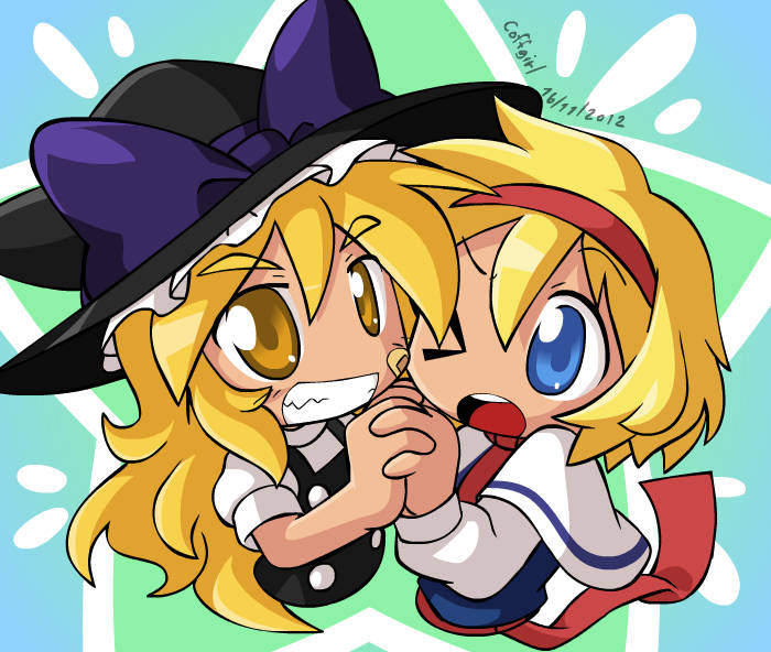 Marisa and Alice Blank Meme Template