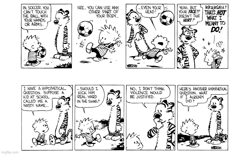 image tagged in calvin and hobbes,comics | made w/ Imgflip meme maker