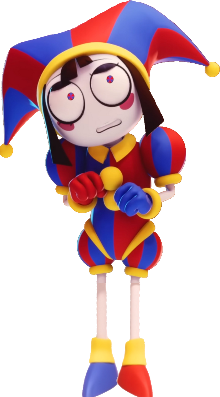 Pomni render 7 Blank Meme Template