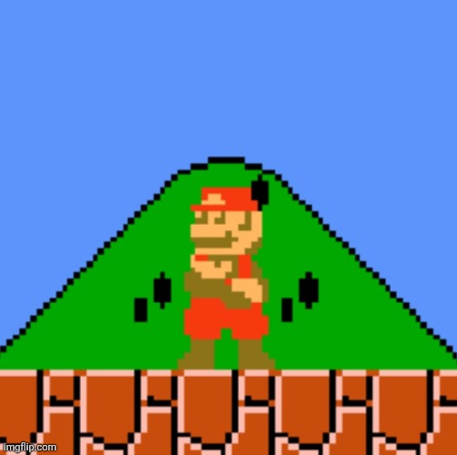 Mario ponder | image tagged in mario | made w/ Imgflip meme maker