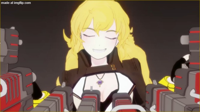 RWBY Yang guns | image tagged in rwby yang guns | made w/ Imgflip meme maker