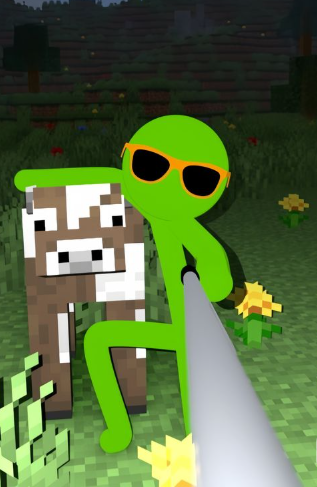 High Quality Greenzilla Alan Becker Blank Meme Template