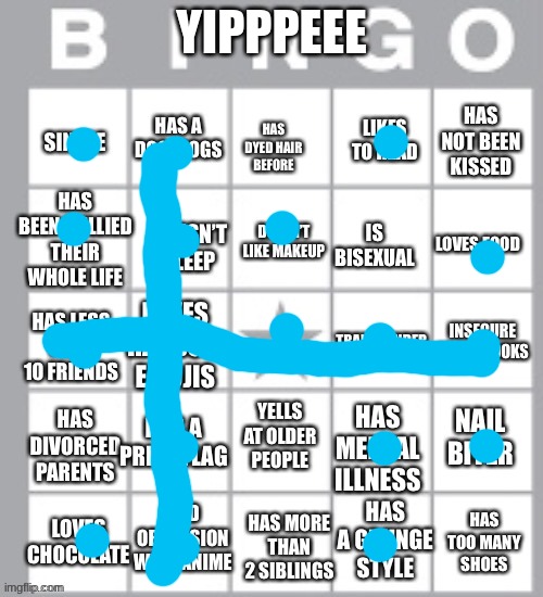 YIPPPEEEERRS | YIPPPEEE | image tagged in lgbt bingo lol | made w/ Imgflip meme maker