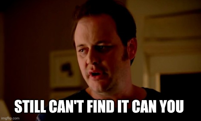 Jake from state farm | STILL CAN'T FIND IT CAN YOU | image tagged in jake from state farm | made w/ Imgflip meme maker