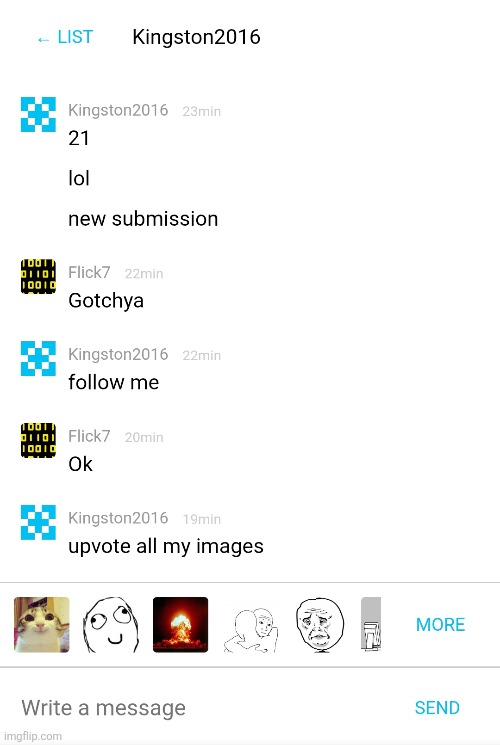 I hate when newgens wanna memechat popular users just to do this shi | made w/ Imgflip meme maker