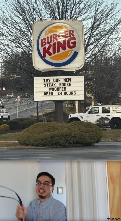 Whoop whoopity whooping | image tagged in filthy frank belt,whopper | made w/ Imgflip meme maker