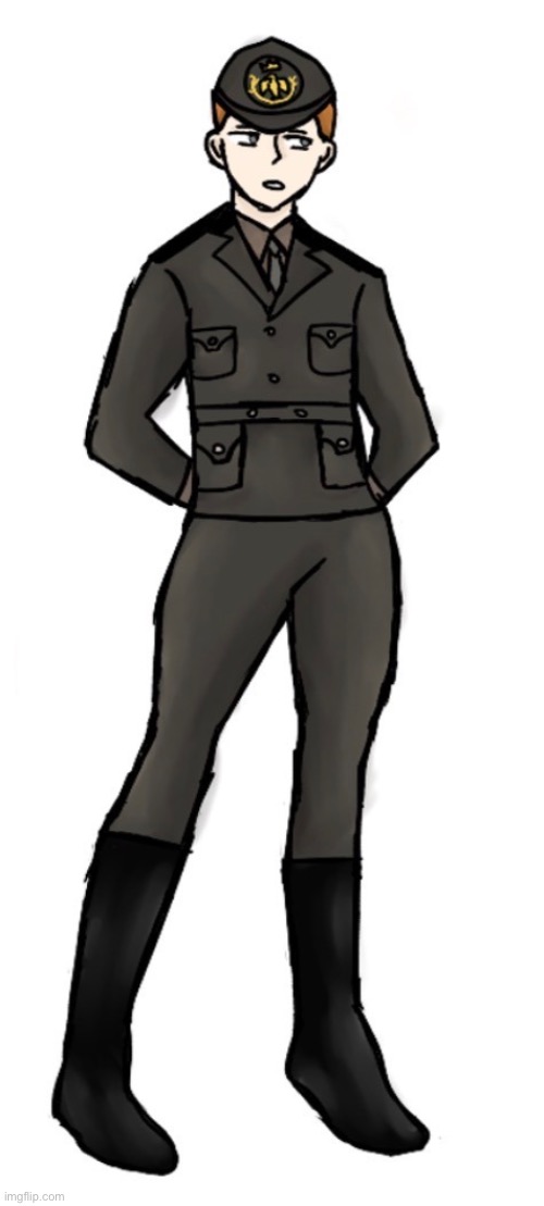 Smth for my friend. Italy ww2 uniform | image tagged in drawing | made w/ Imgflip meme maker