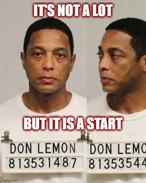 How about tar and feathers for the lower tiered weasels? | IT'S NOT A LOT; BUT IT IS A START | image tagged in politics,american politics,don lemon,maga,puppets,1st amendment | made w/ Imgflip meme maker