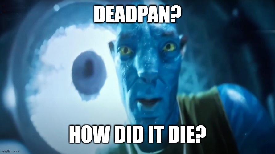 Plot twist: It was the sexual orientation. | DEADPAN? HOW DID IT DIE? | image tagged in staring avatar guy | made w/ Imgflip meme maker