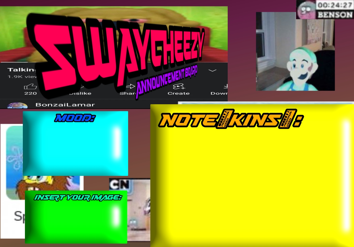 Announcement board (blank) Blank Meme Template