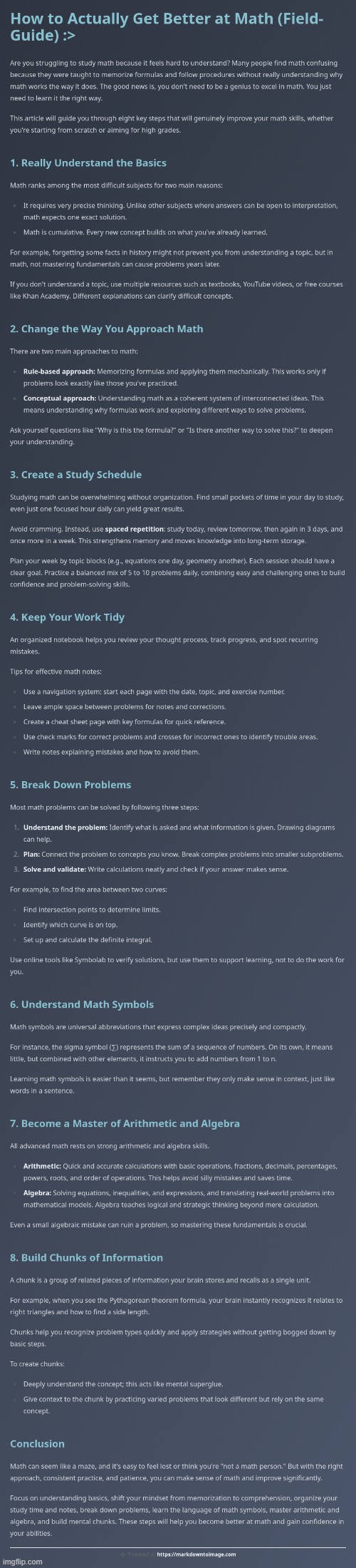 How To Get Better At Math :> | image tagged in simothefinlandized,mathematics,education,infographic,tutorial | made w/ Imgflip meme maker