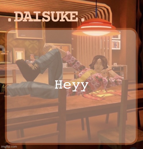 daisuke template | Heyy | image tagged in daisuke template | made w/ Imgflip meme maker