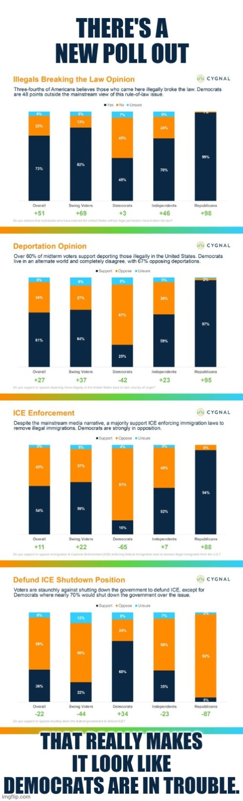 That Really Makes It Look Like Democrats Are In Trouble | image tagged in memes,illegal immigration,illegal,deportation,ice,ok | made w/ Imgflip meme maker