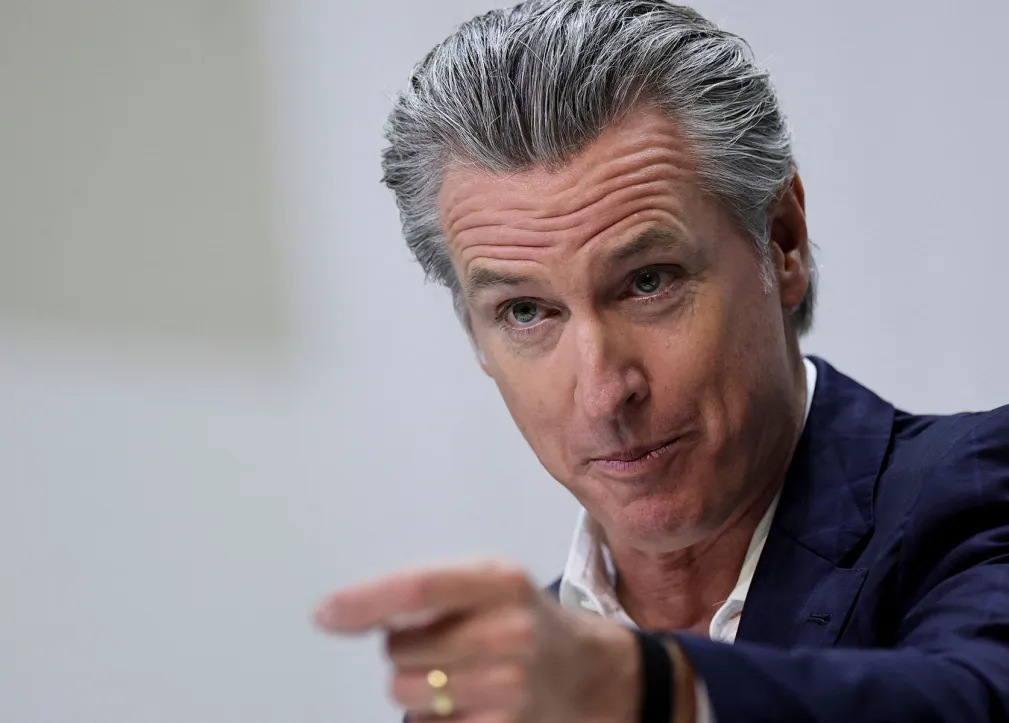 Gavin Newsom Blank Meme Template