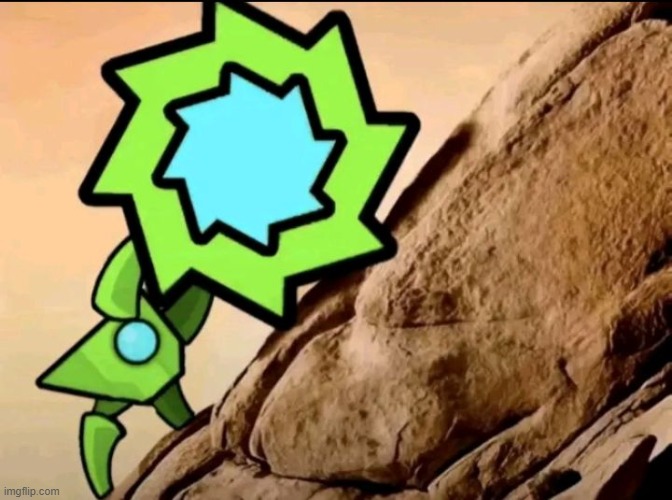 spooder and ball | image tagged in geometry dash,repost,sisyphus ahh image | made w/ Imgflip meme maker