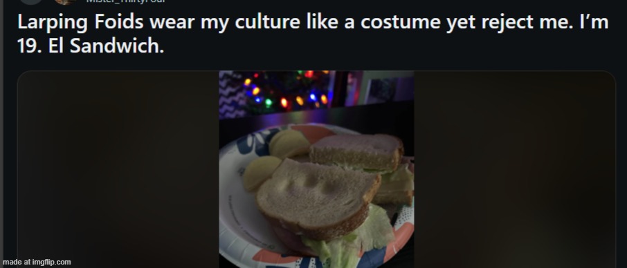 bro gave that sammich the DEATH GRIP | made w/ Imgflip meme maker