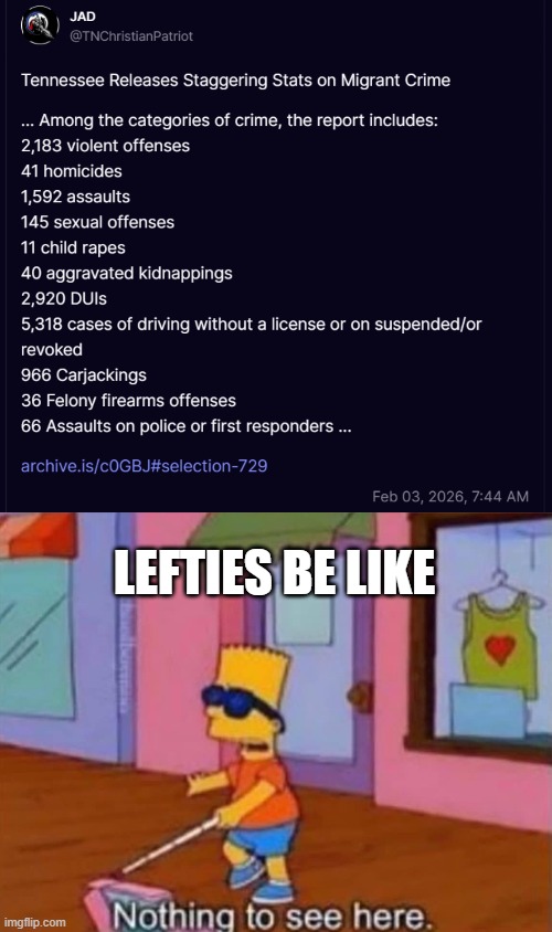 2025 Annual Report. Just a partial list mind you. | LEFTIES BE LIKE | image tagged in politics,american politics,maga,liberal logic,liberal hypocrisy,illegal immigration | made w/ Imgflip meme maker