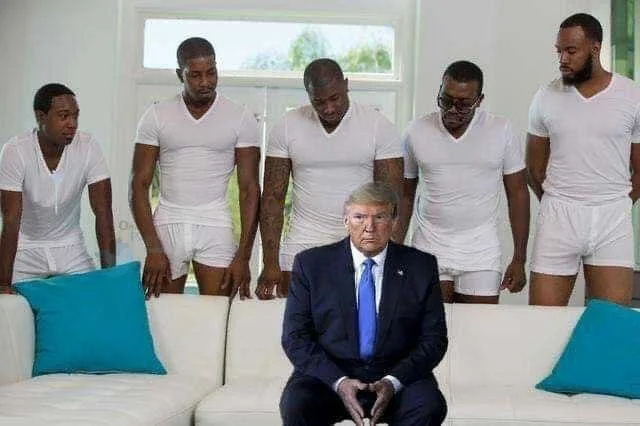 Donald BlackMailed Blank Meme Template