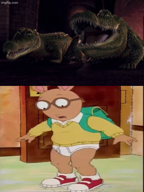 Carmine and Stan Laughs at Arthur read in tighty whities | image tagged in carmine and stan laughs at who,pbs kids,deviantart,crossover,disney | made w/ Imgflip meme maker