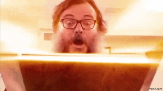 me when I find the accursed relic that turns you into jack black | image tagged in jack black reading book | made w/ Imgflip meme maker