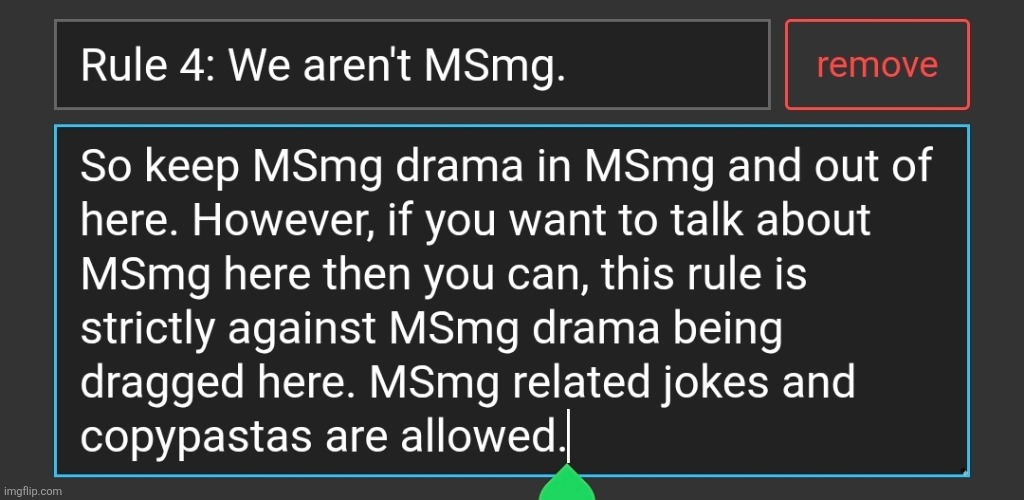 an update to rule 4 | made w/ Imgflip meme maker