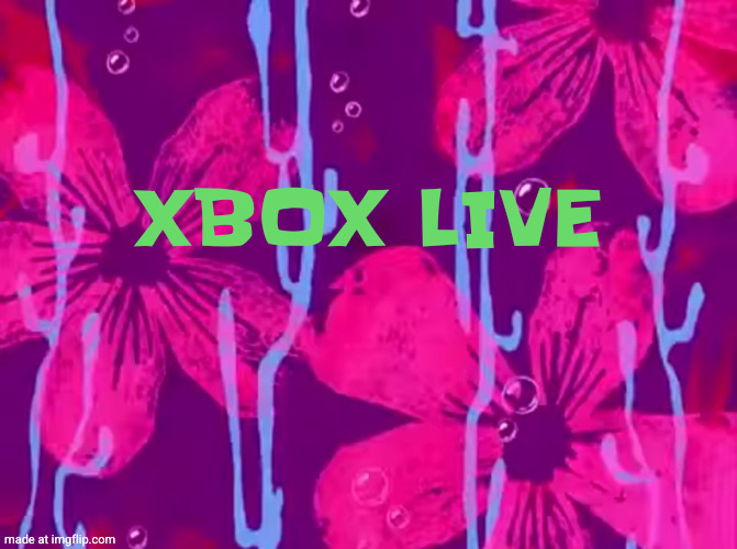 Spongebob title card | XBOX LIVE | image tagged in spongebob title card | made w/ Imgflip meme maker